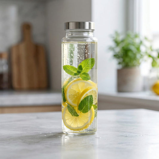 Glassence Classic DotGrip 500ml Glass water bottle