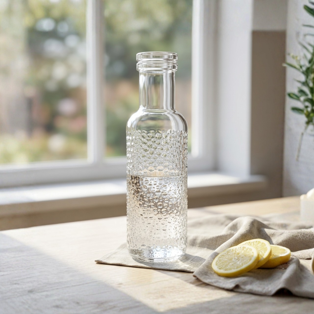 Glassence Elite Dewdrop Glass Water Bottle