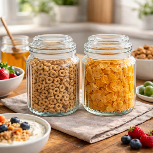 Glassence Elite AirCore Glass Jar 750 ml - Pack of 2