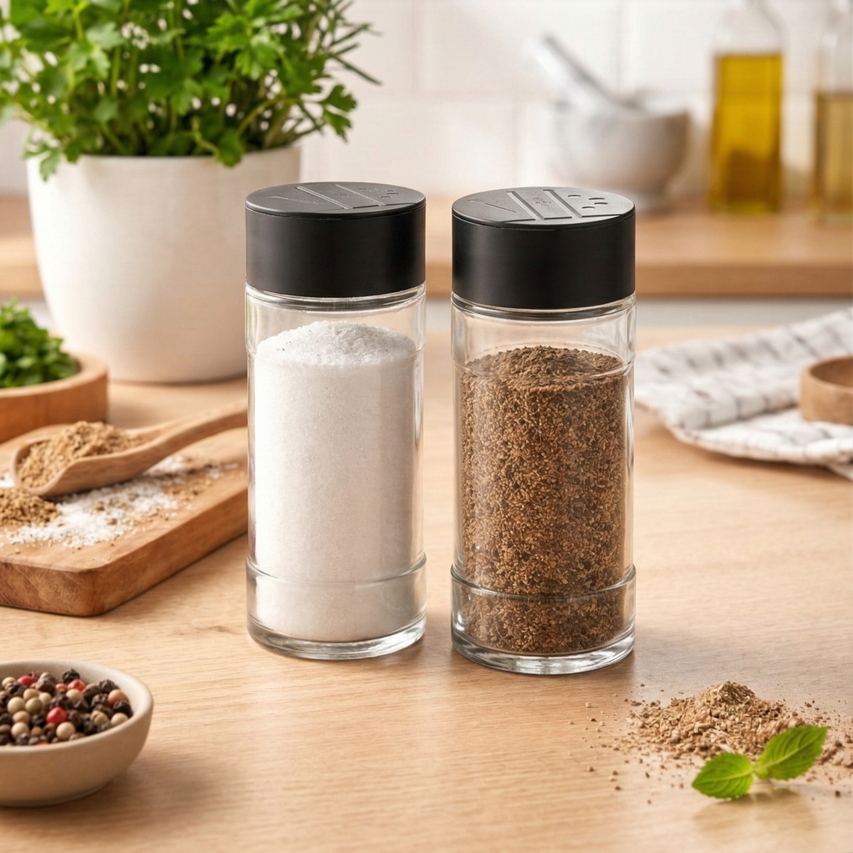 Glassence Classic Sprinkle Glass Spice Set - Pack of 2