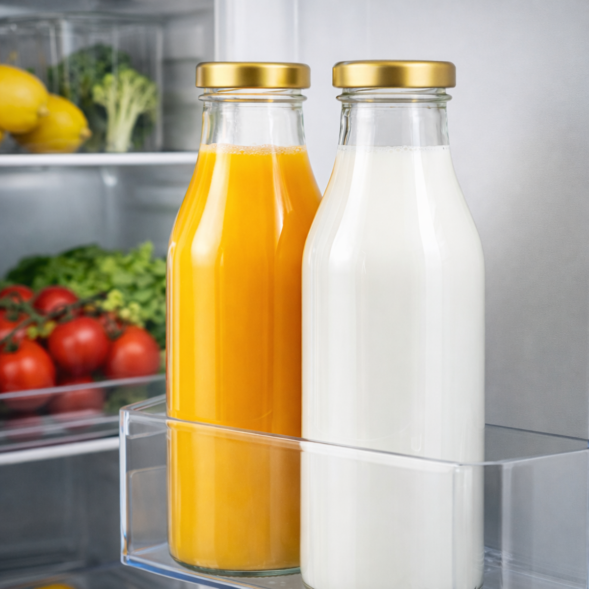 Glassence Classic Everyday 1000 ml Glass Water Bottle - Pack of 2