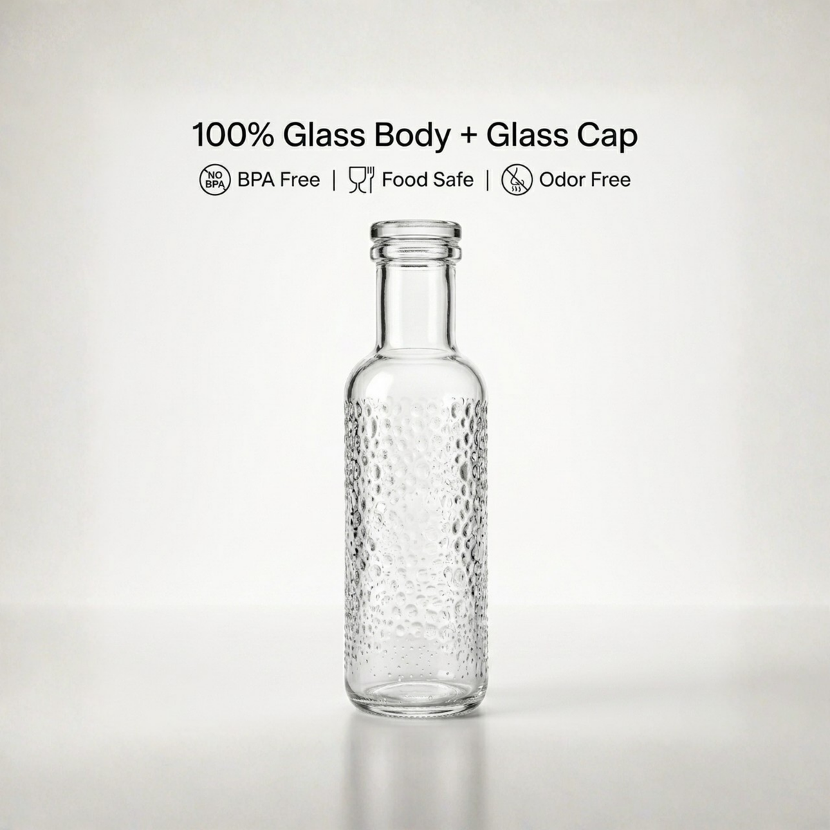 Glassence Elite Dewdrop Glass Water Bottle