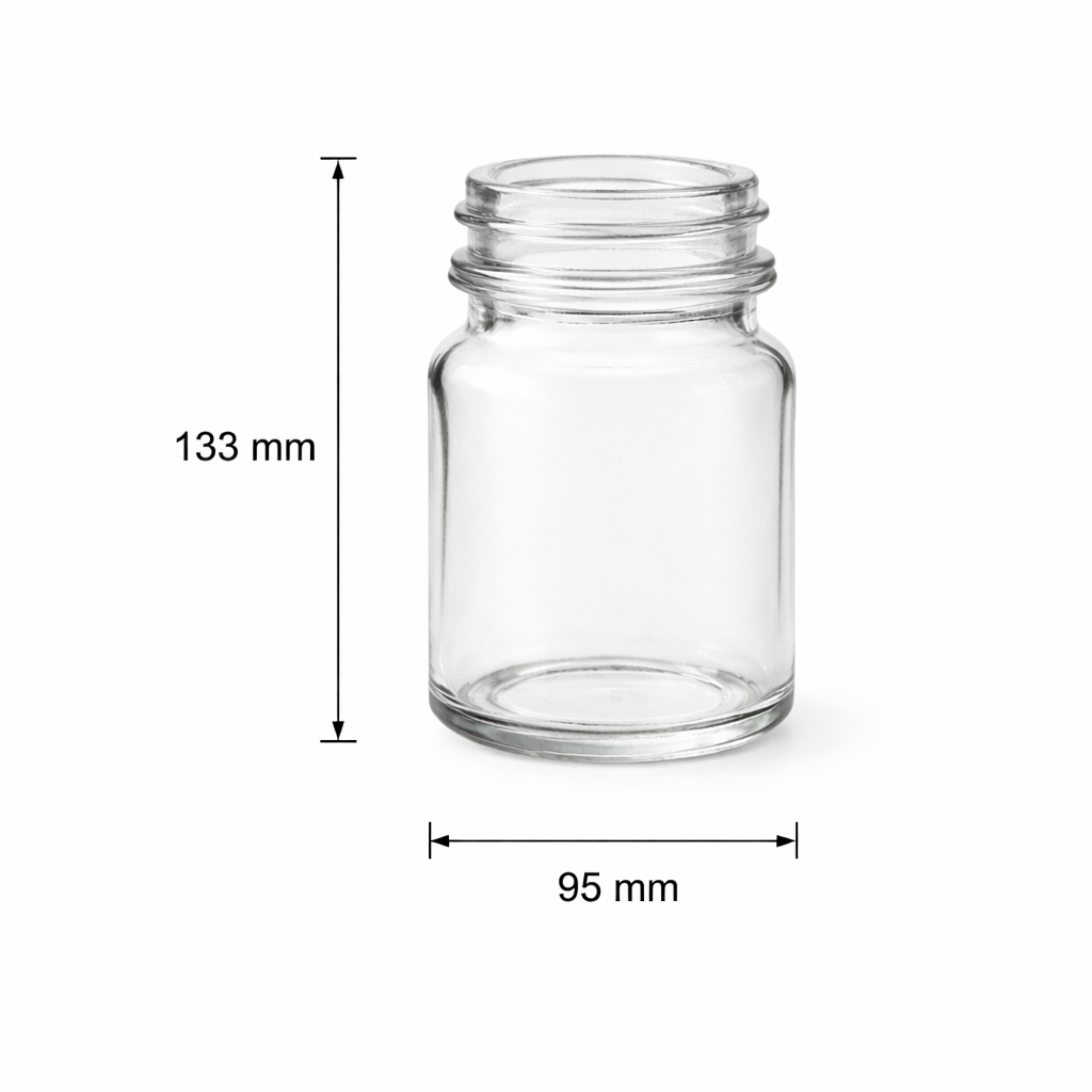 Glassence Elite AirCore Glass Jar 500 ml - Pack of 3