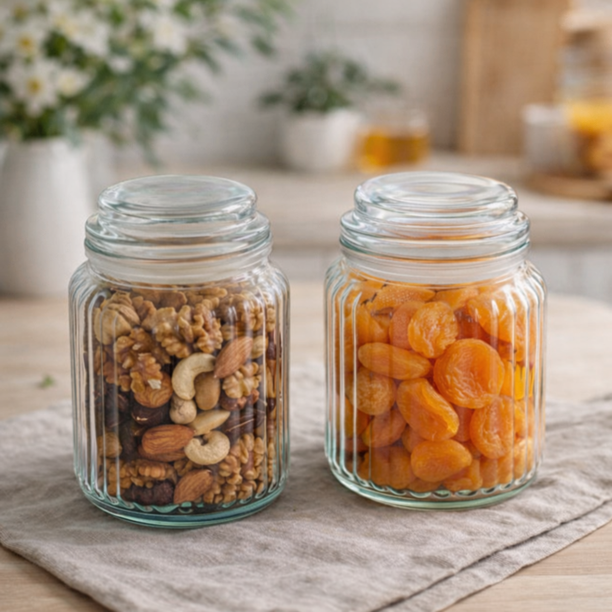 Glassence Elite AirCore Glass Jar 750 ml - Pack of 2