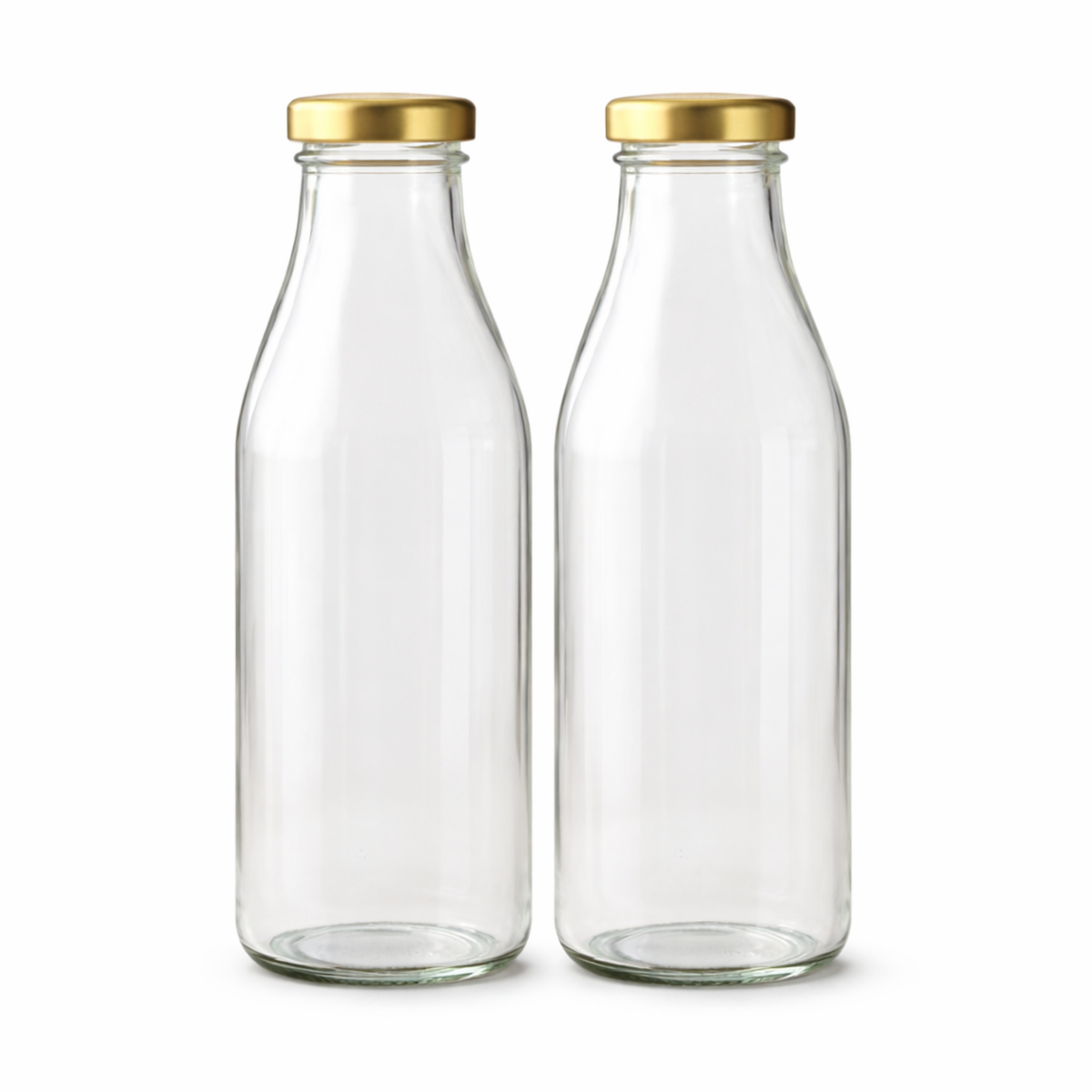 Glassence Classic Everyday 1000 ml Glass Water Bottle - Pack of 2