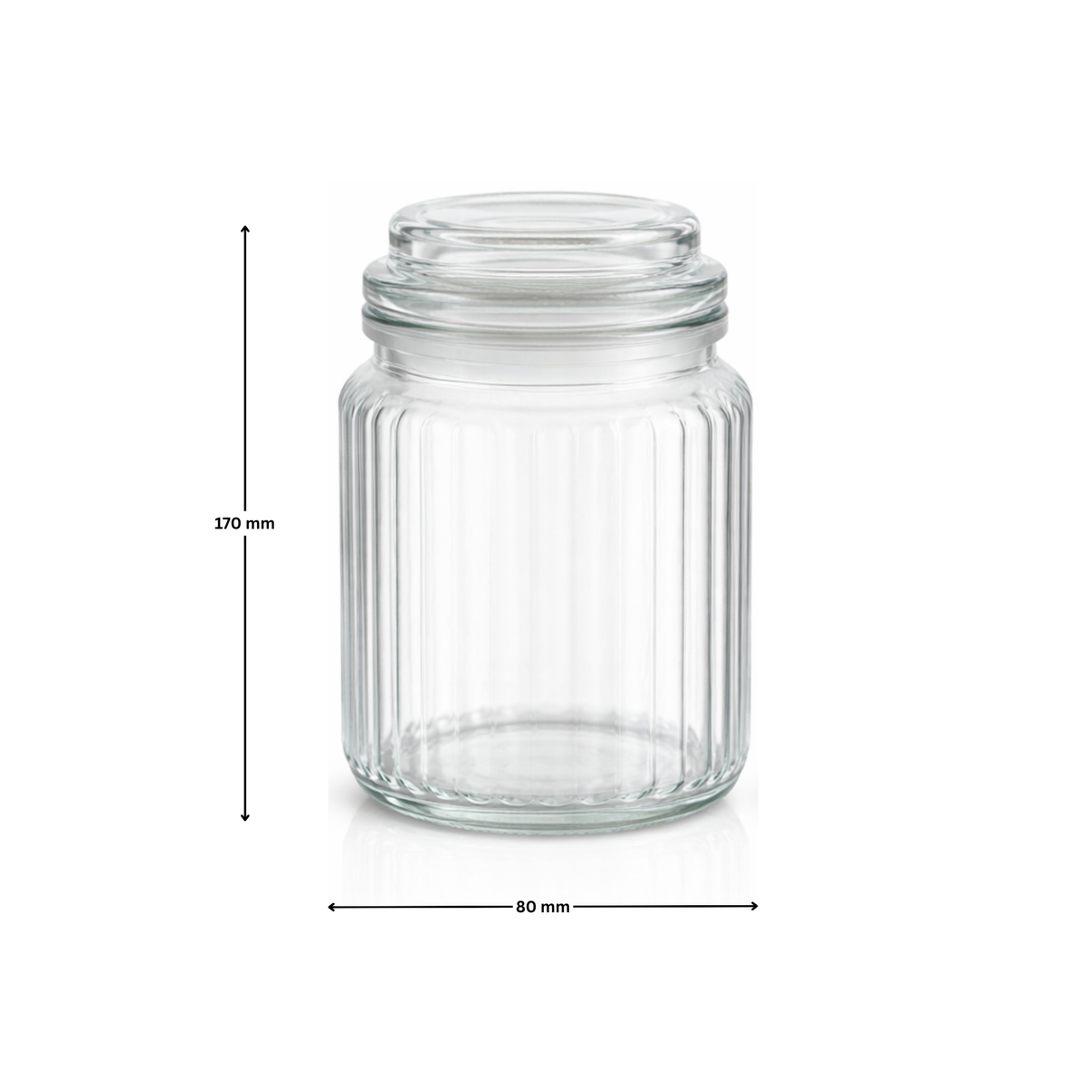Glassence Elite AirCore Glass Jar 750 ml - Pack of 2