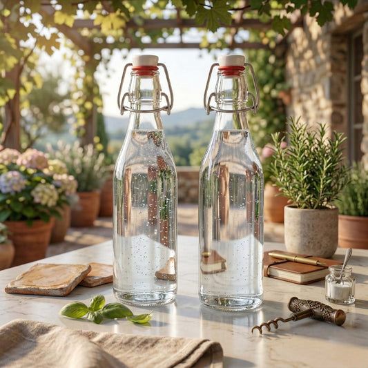 Glassence Classic swing Glass water bottle 500ml (pack of 2)