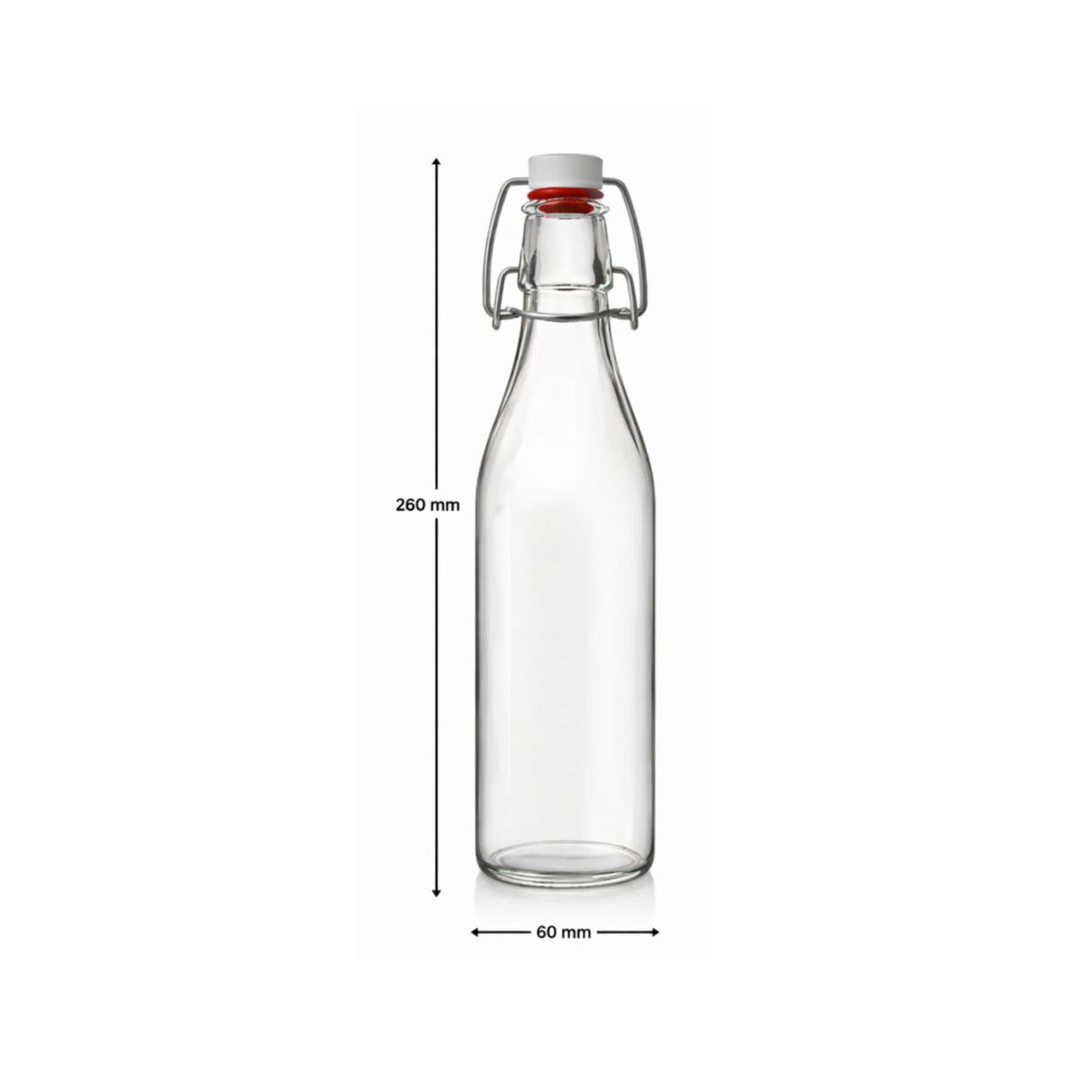 Glassence Classic swing Glass water bottle 500ml (pack of 2)