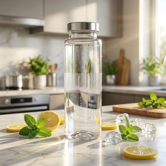 Glassence Classic DotGrip 500ml Glass water bottle