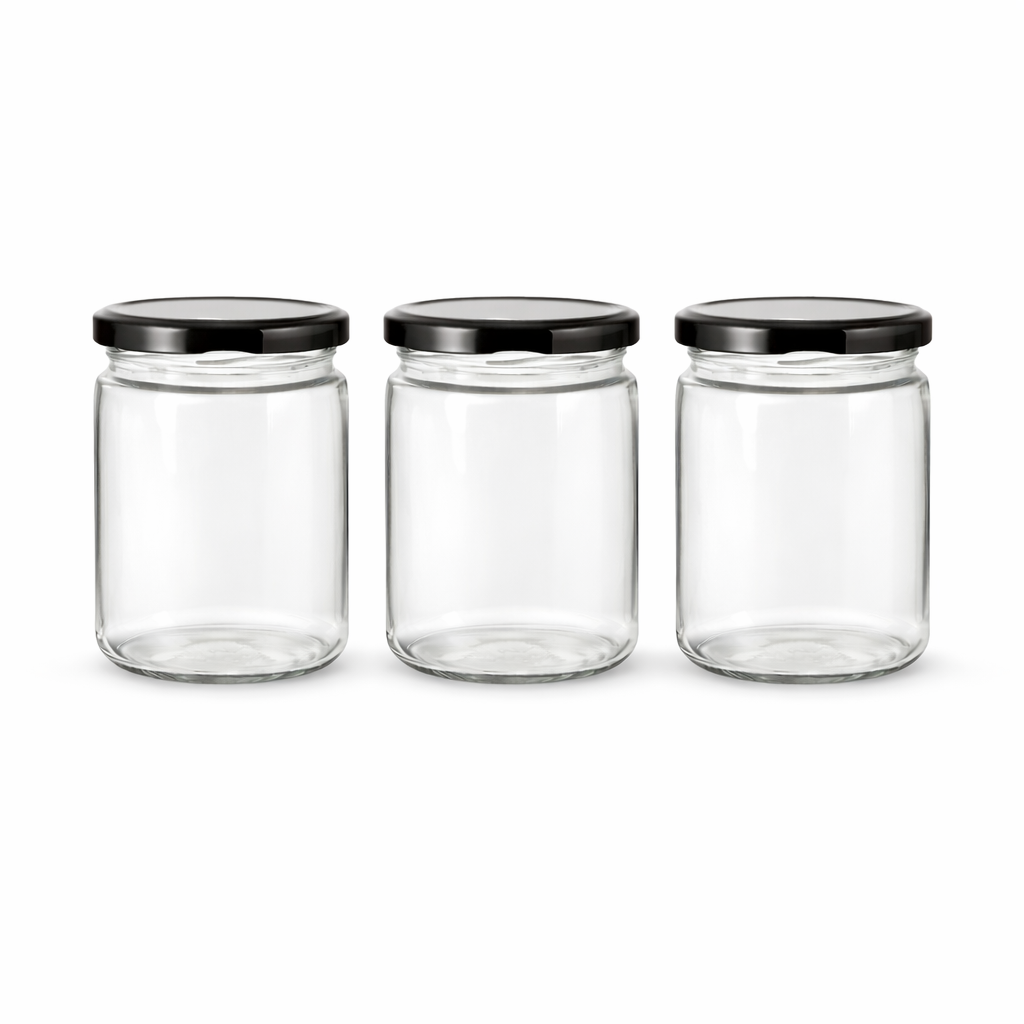 Glassence Classic Storage Glass Jar 500 ml - Pack of 3