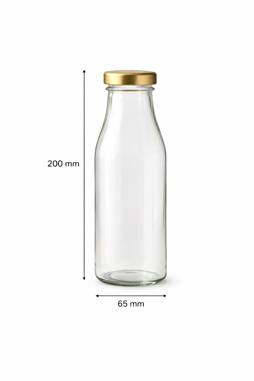 Glassence Classic Everyday 500 ml Glass Water Bottle - Pack of 4